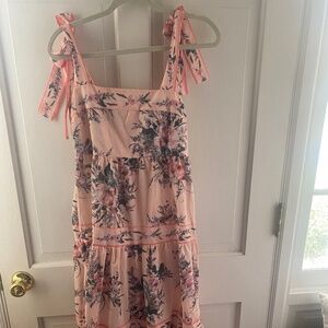 Chicwish floral dress tie shoulders beautiful summer